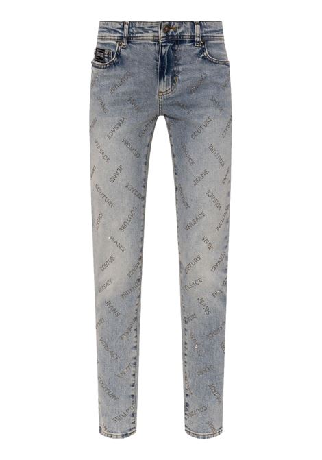 jeans con stampa logo VERSACE JEANS COUTURE | Pantaloni | 77HAB50S CDWA6904